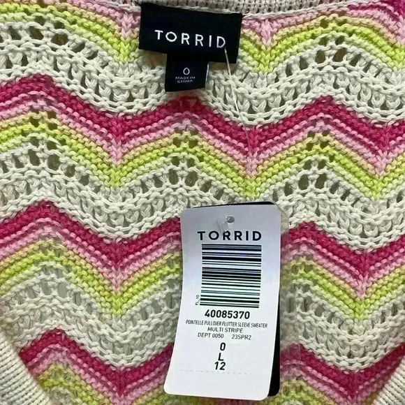 NWT Torrid Pointelle Cotton Cardigan Sweater - Picture 7 of 9